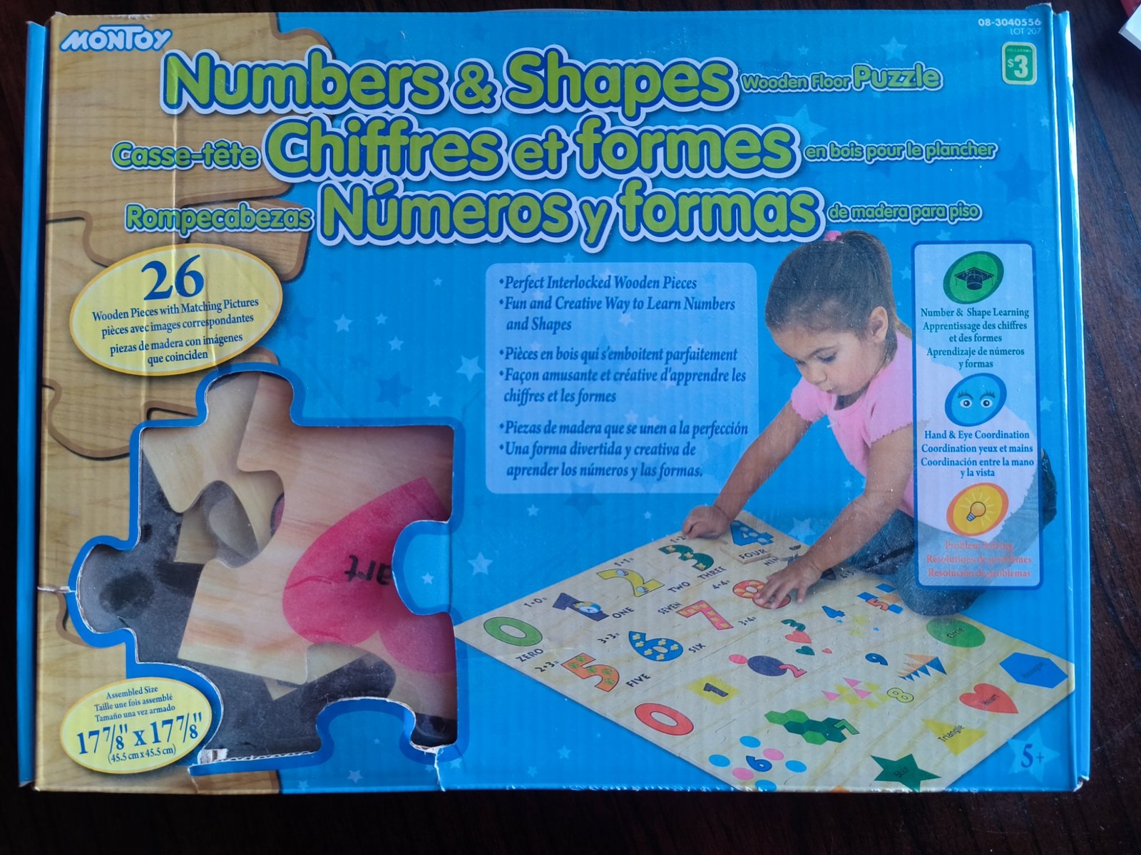 Numbers & Shapes, Toddler Puzzle
